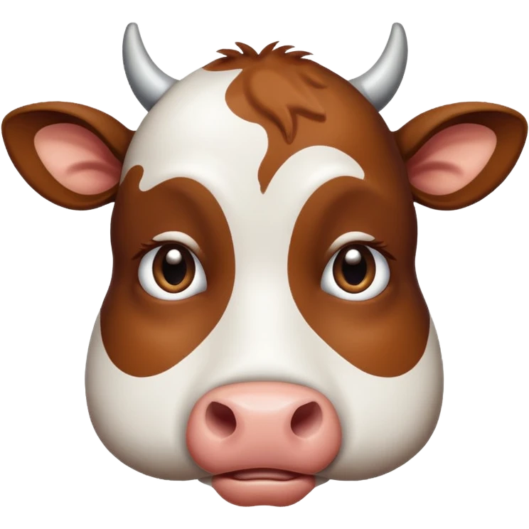 very sad cow emoji