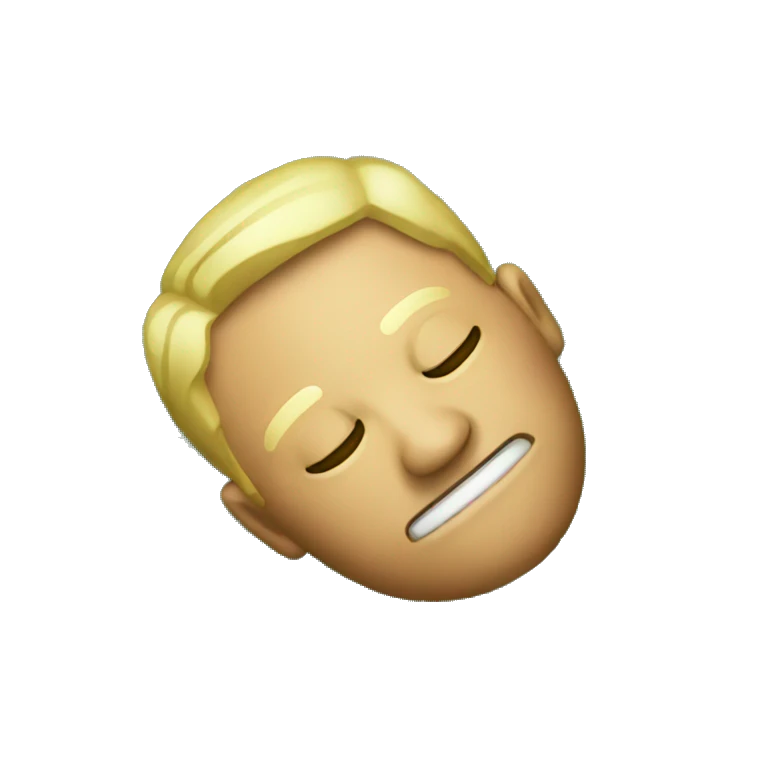 Passed out in the grass emoji