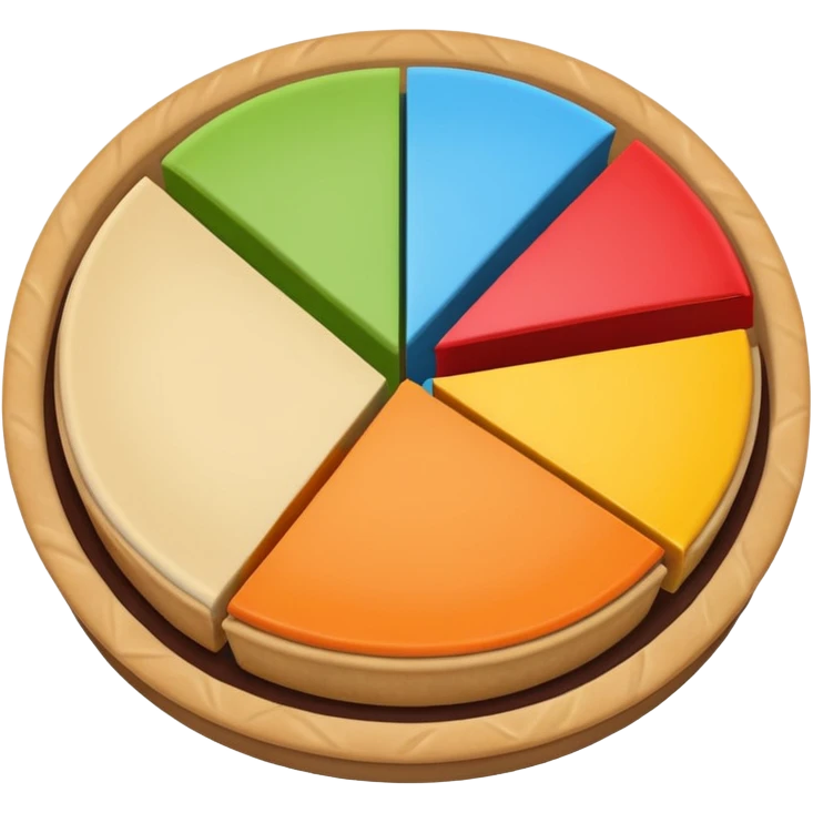 pie chart with three divisions  emoji