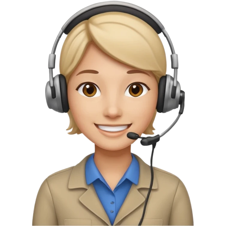 HR assistant, friendly office worker emoji
