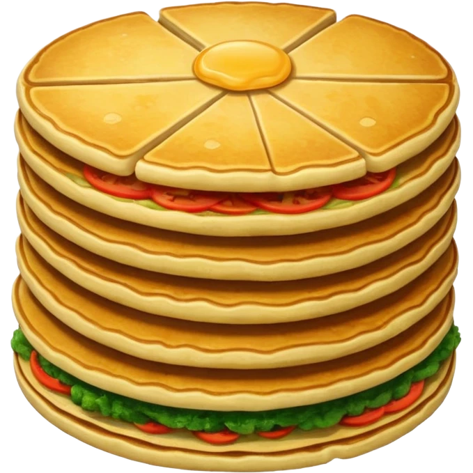 one fried crispy pancake made from chopped veggies in batter emoji