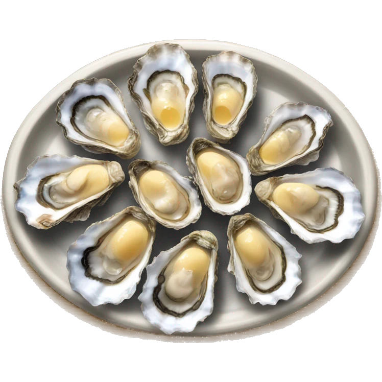 Oyster platter emoji