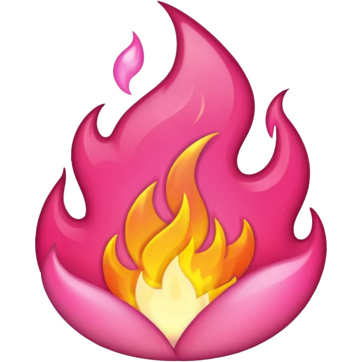 Very pink fire emoji