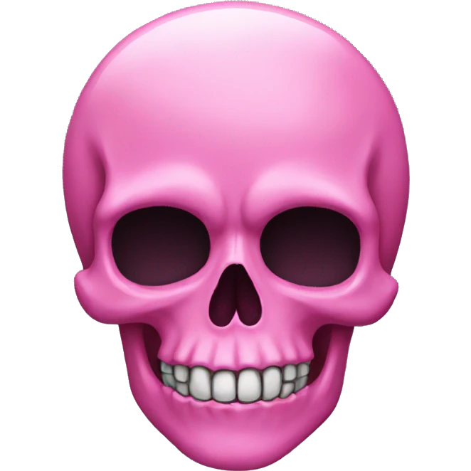 Pink skull  emoji