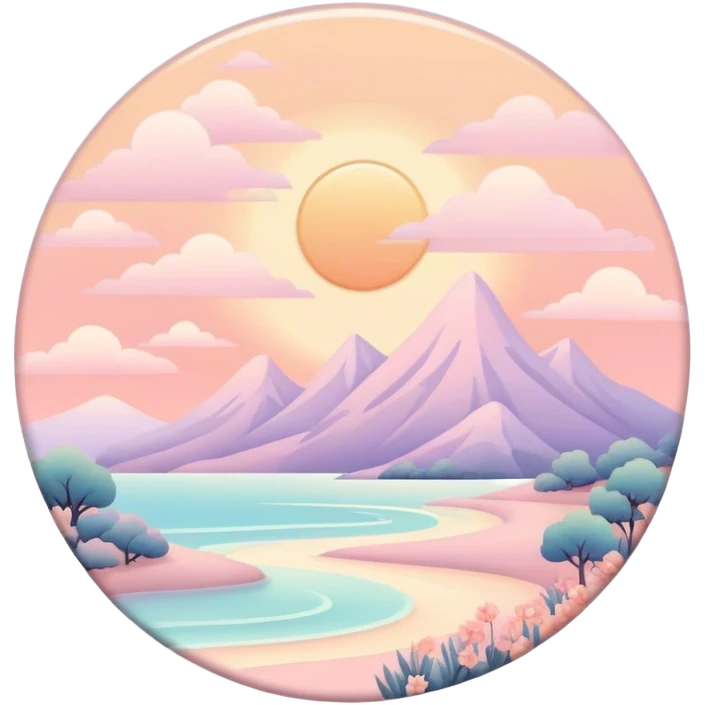  ethereal Romantic warm-colored pastel lush aesthetics deco emoji