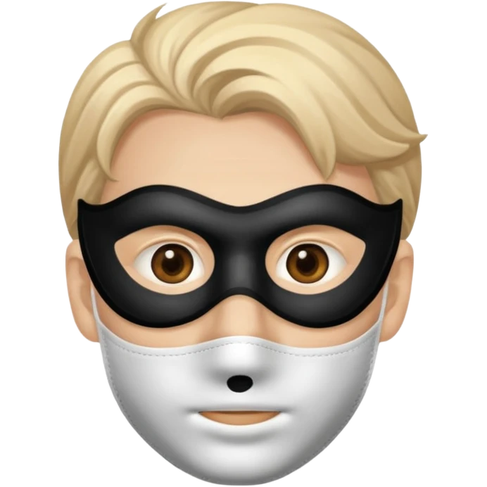 남자사람이 입에 마스크 쓰고 사진 찍힌 이모지 emoji