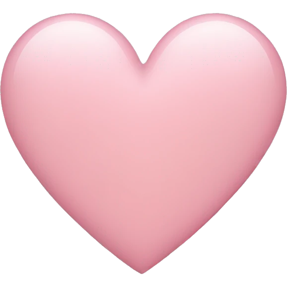 Light pink heart  emoji