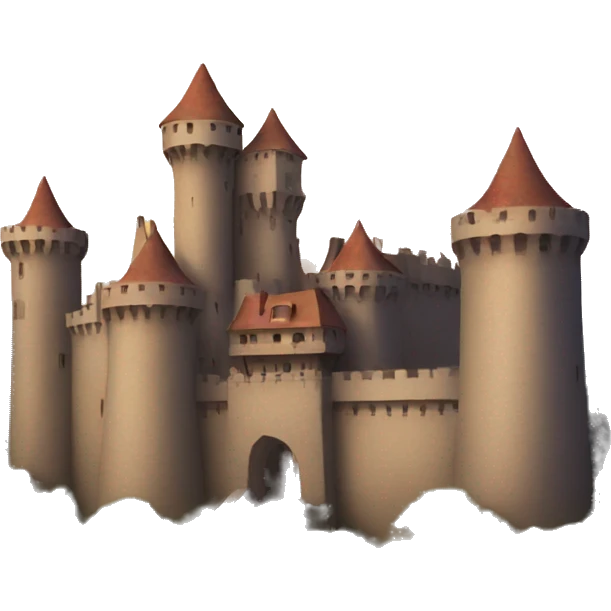 Sunset with castle emoji