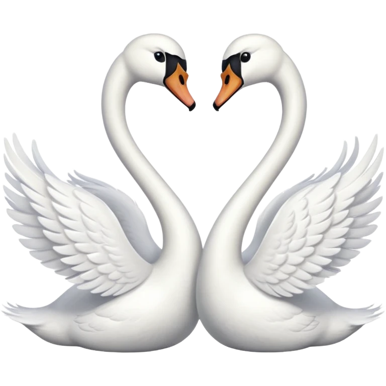  2 swan  emoji