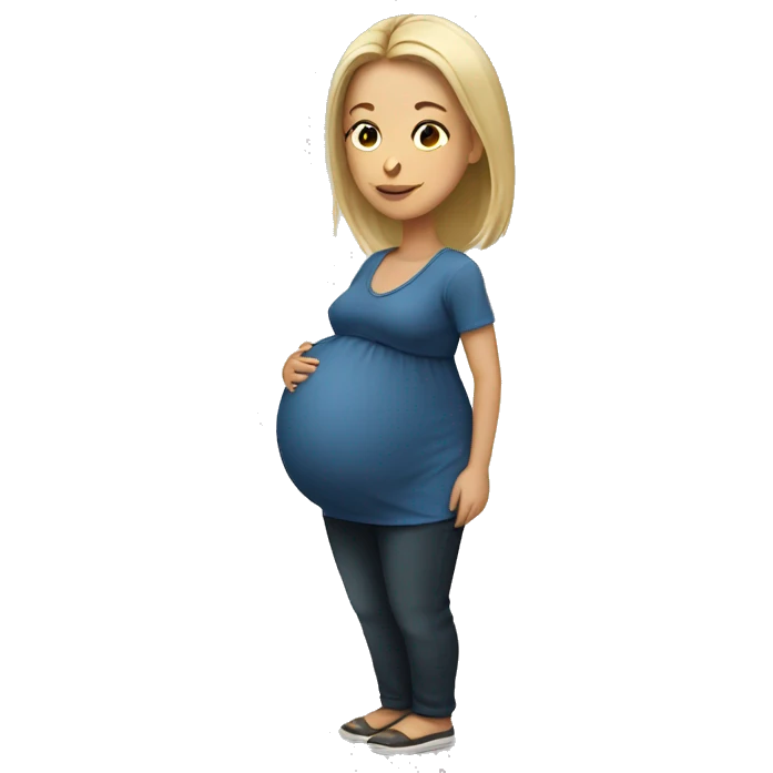 White pregnant woman  emoji