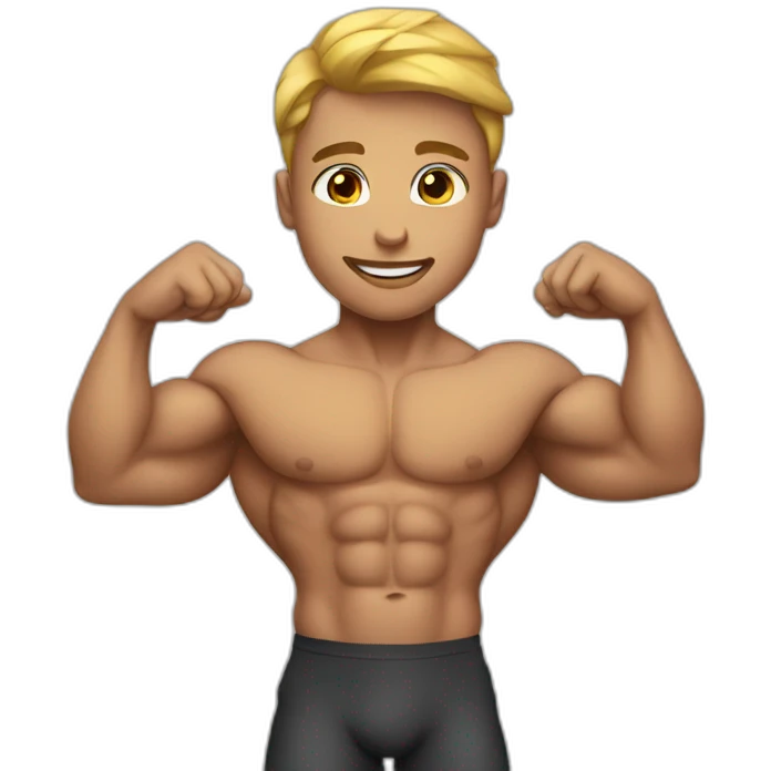 Bodybuilder boy emoji