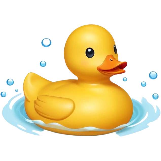 duck swimming tube emoji