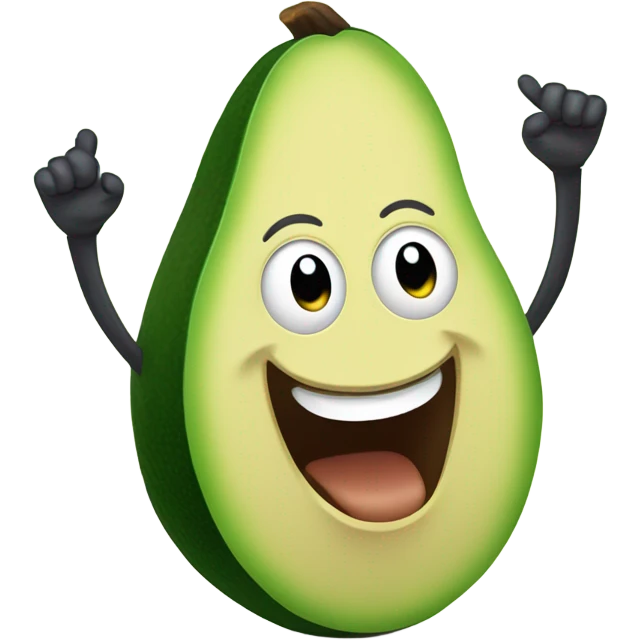 Avocado dancing emoji