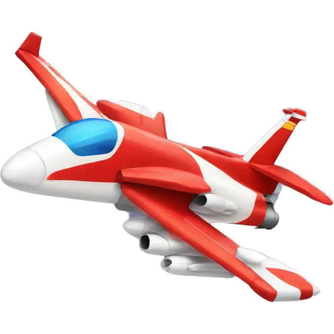 fire truck as a fighter jet plane emoji