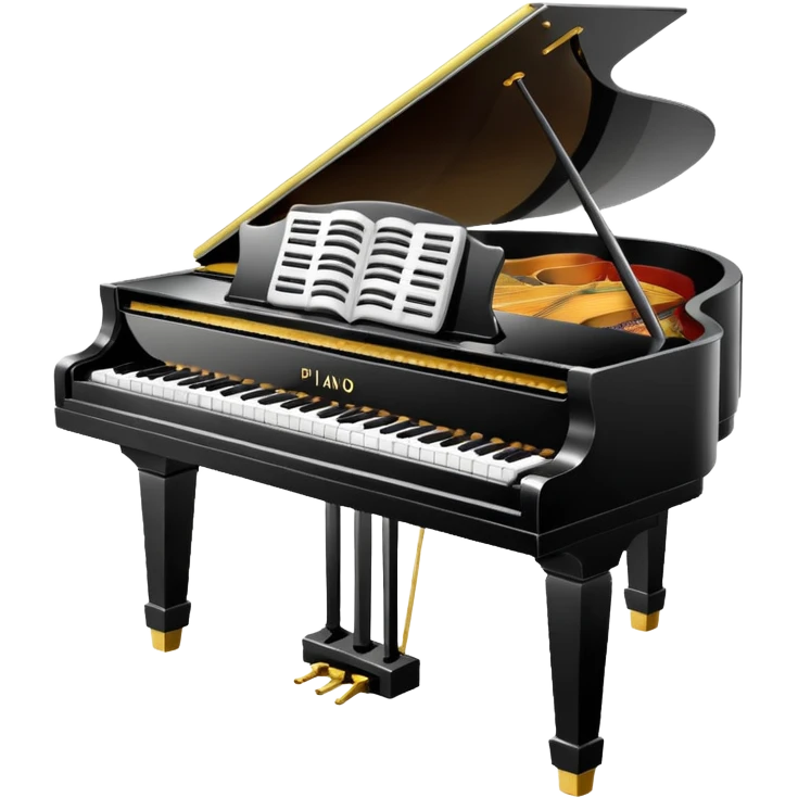 piano with white color  emoji