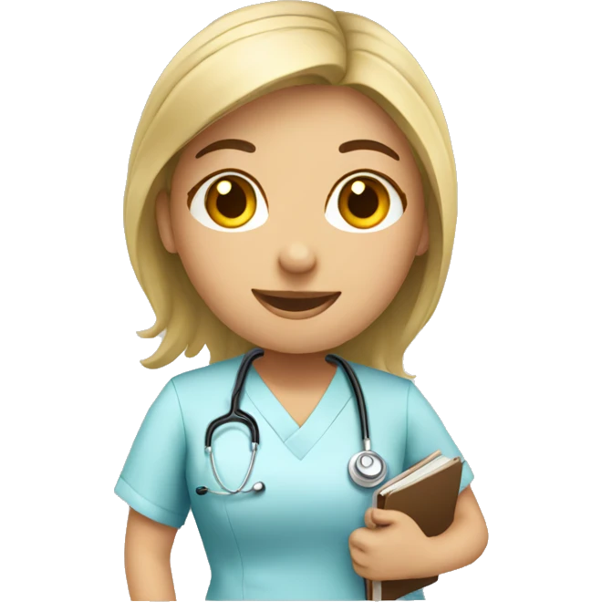 Studying nurse emoji