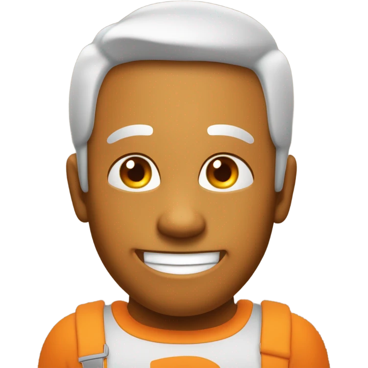 emoji souriant orange emoji