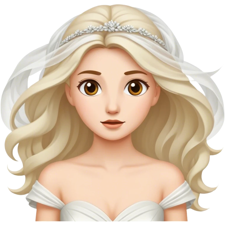 Female bride in the wind emoji