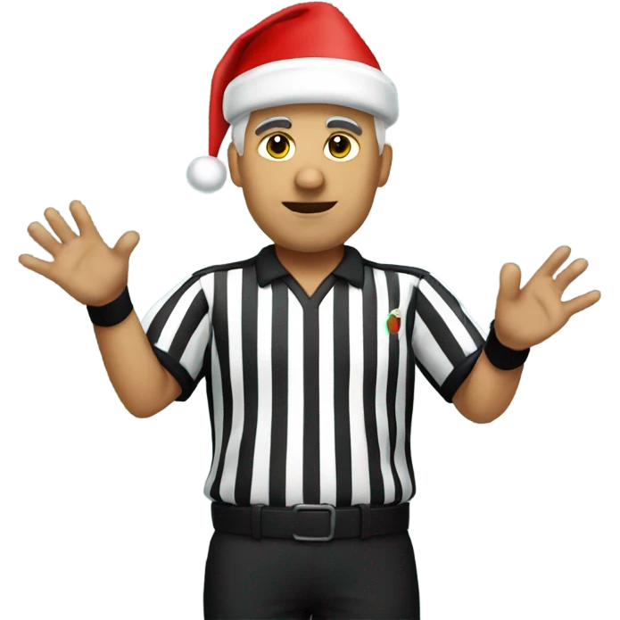 Santa referee  emoji
