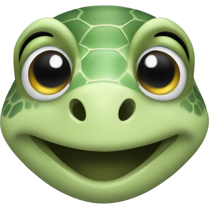 Sea turtle smiling  emoji