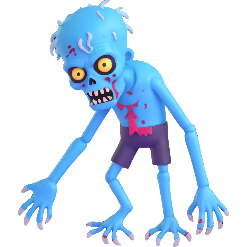 blue zombie emoji