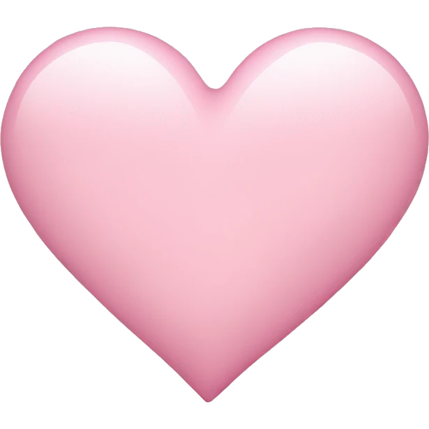 light pink heart emoji