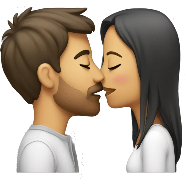 Couple kissing emoji