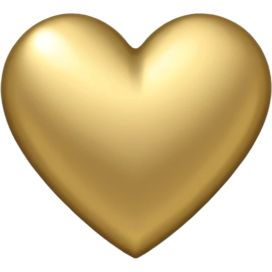 Gold and silver heart emoji