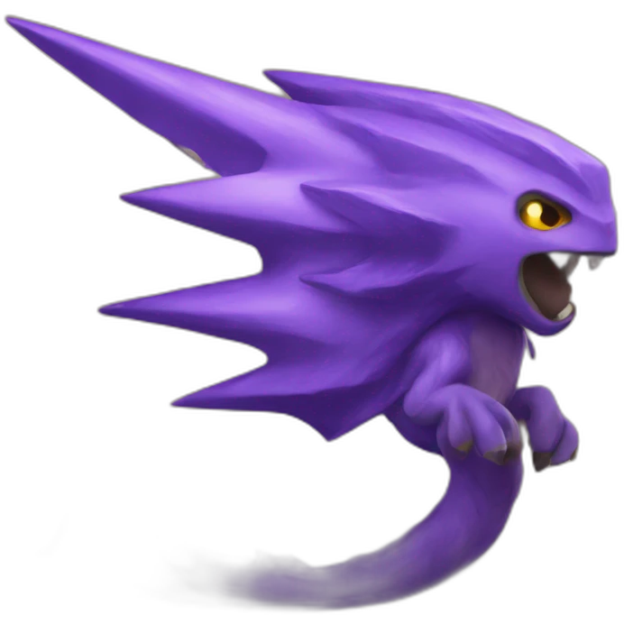 Purple thunder emoji