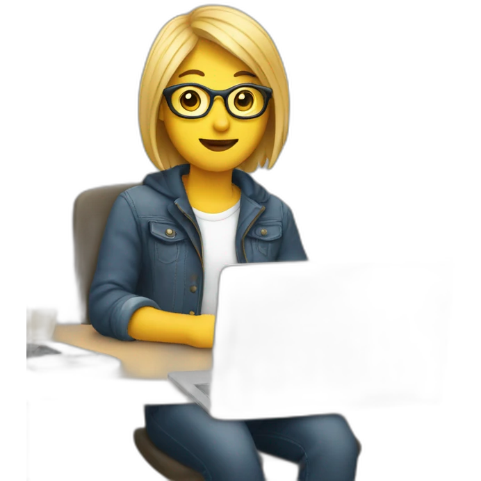 Designer with laptop emoji
