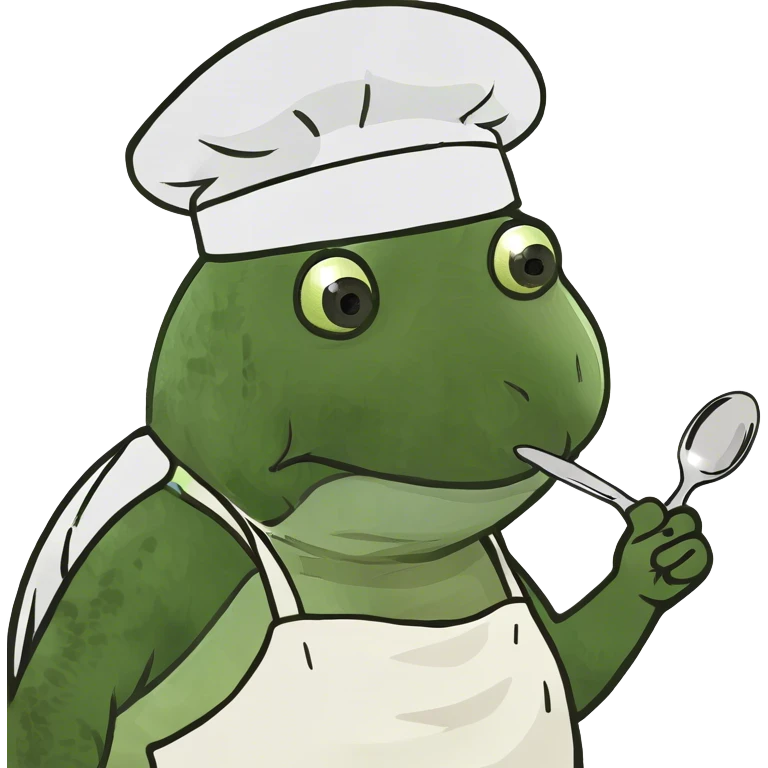 Turtle cooking dinner emoji