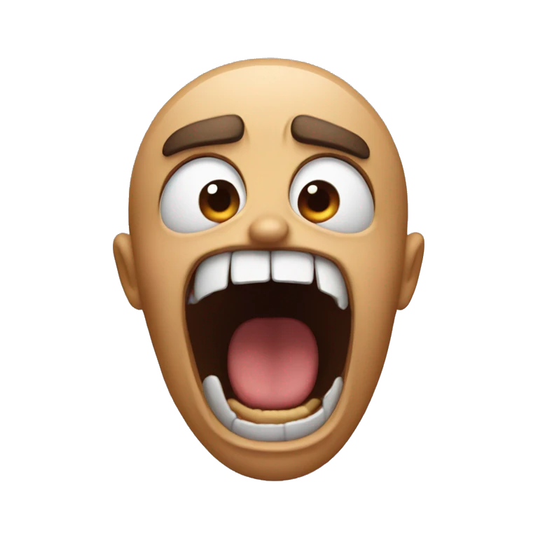 screaming  emoji