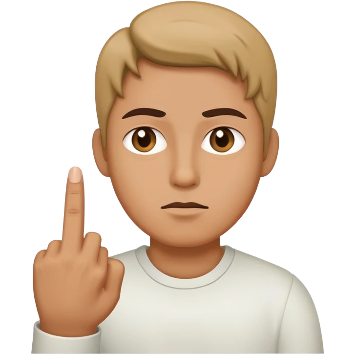 person with middle finger  emoji