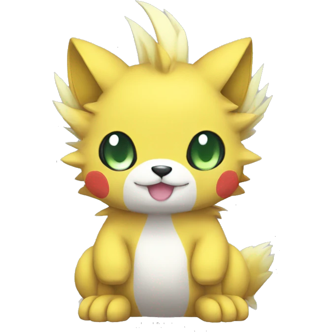 cute kawaii cool edgy Digimon-Fakemon-animal full body emoji