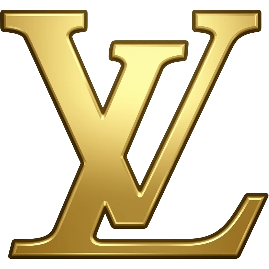 Louis Vuitton logo gold emoji