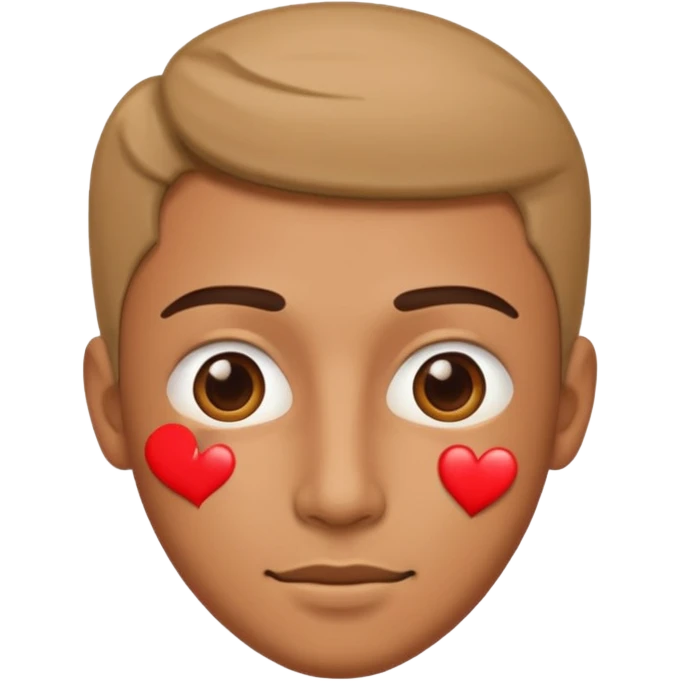 man with heart eye emoji