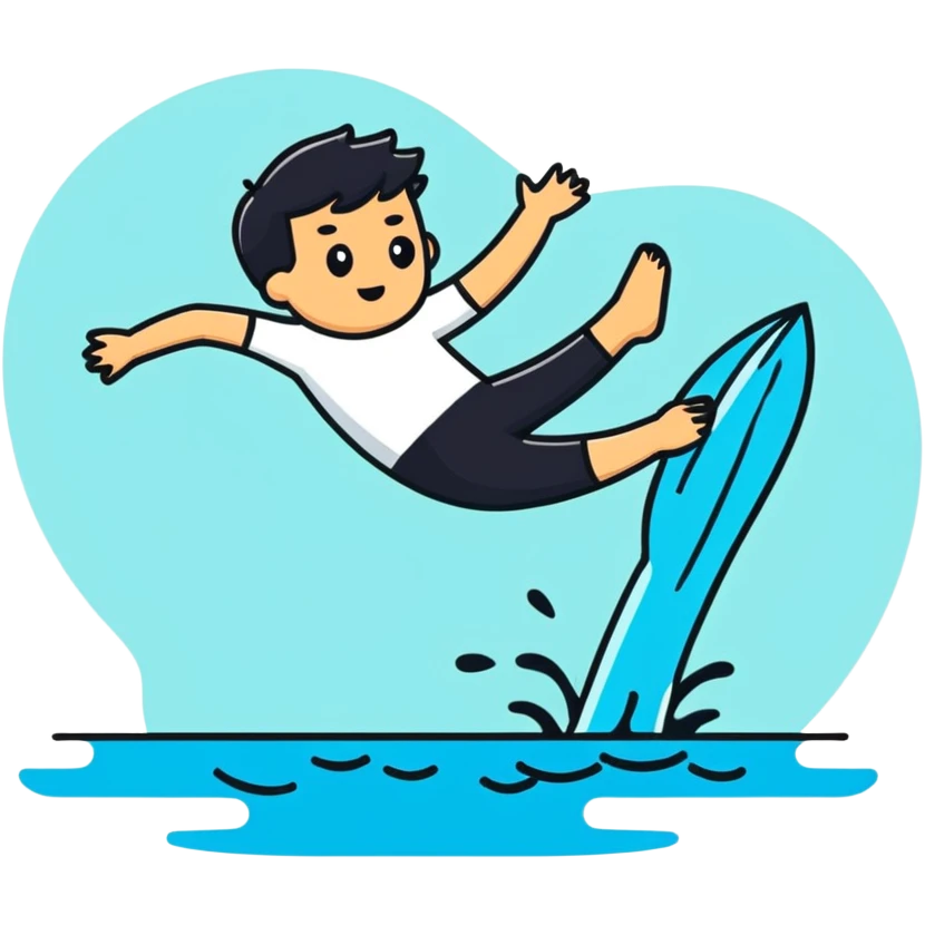 person panicking in deep water emoji