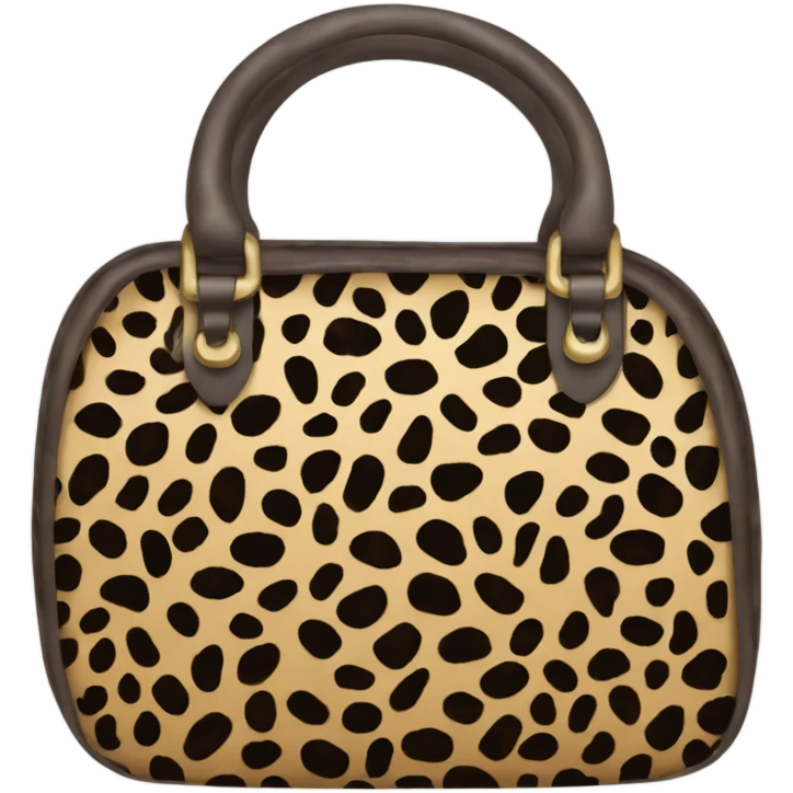 large leopard print bag emoji