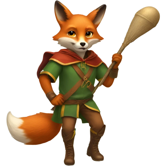 fox plays quidditch emoji