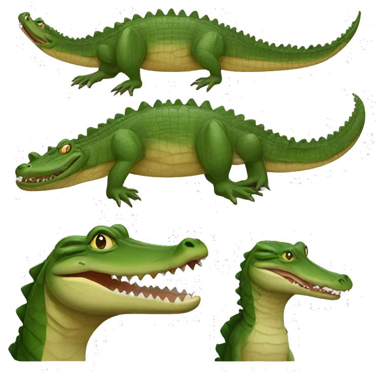 Crocodile with ducks head emoji