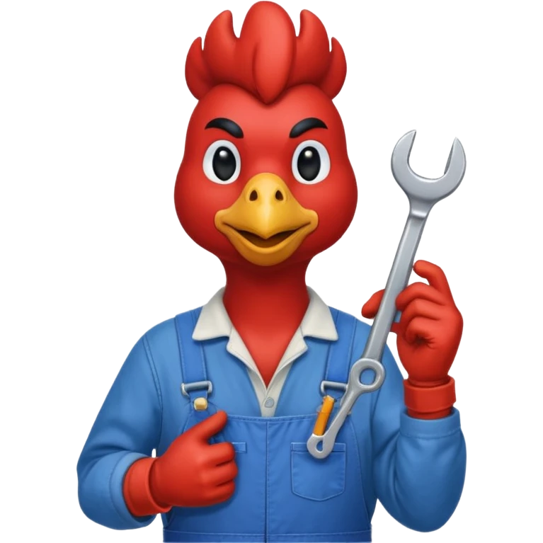 rooster mechanic emoji
