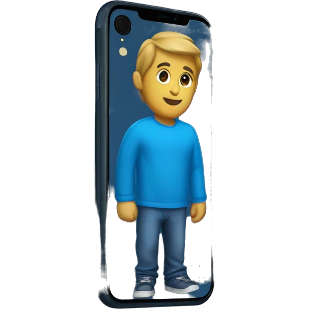 Blue IPhone XR  emoji