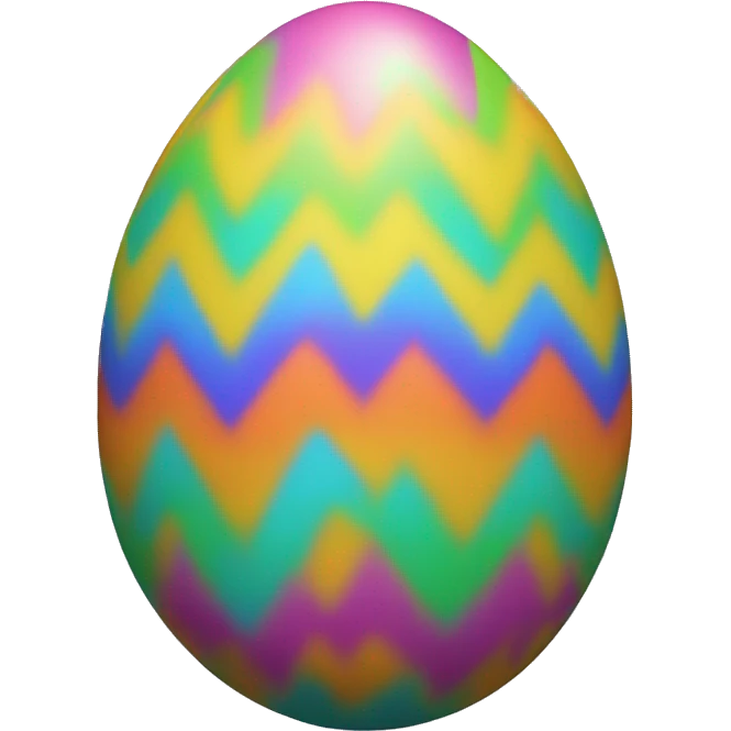colorful dyed easter egg emoji