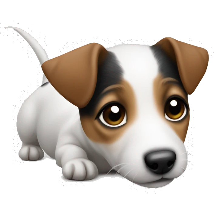 The sweetest very small puppy jack Russell terrier emoji