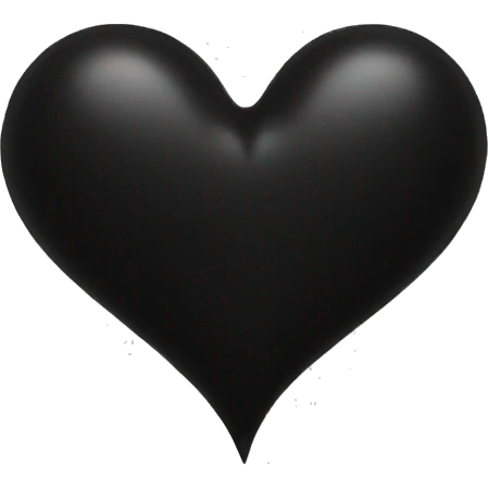 Black heart emoji