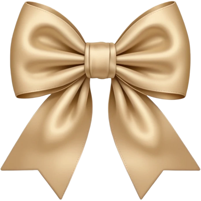 Beige bow emoji