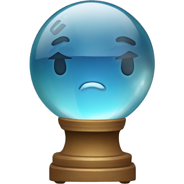 crystal ball with microphone emoji