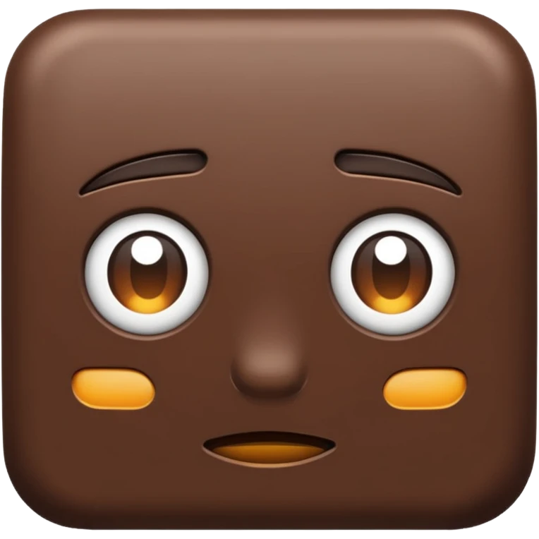 dark brown emoji