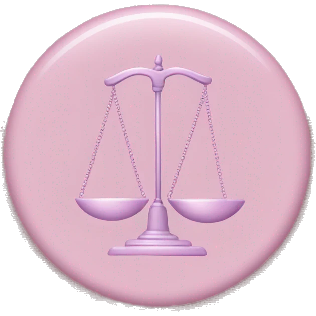 Pastel pink Libra symbol  emoji