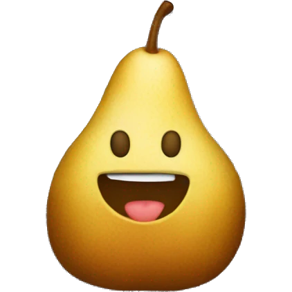 Baked pear inside the oven emoji